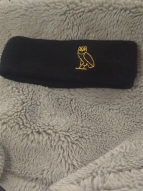Drake OVO X TORONTO RAPTORS Limited Edition Black Gold HEADBAND - New